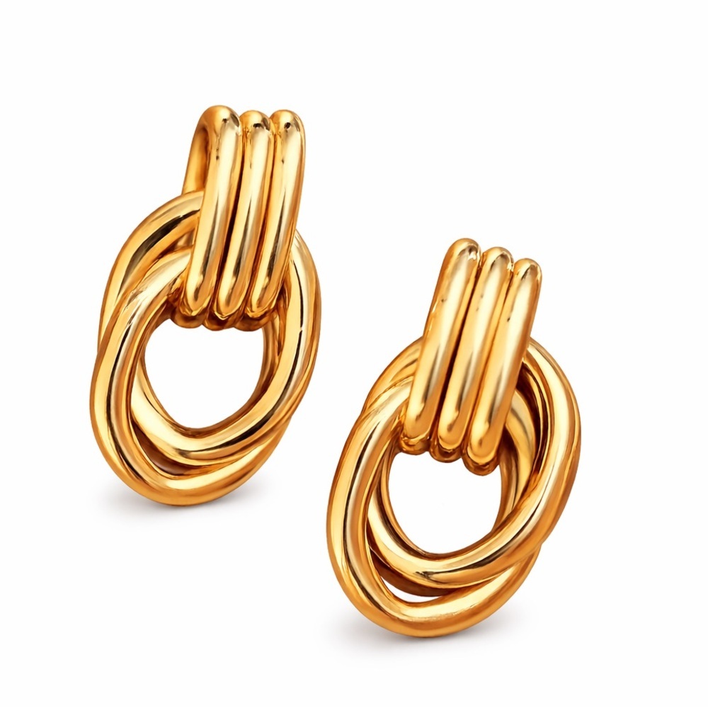 18K Gold Knot Earrings (2014)